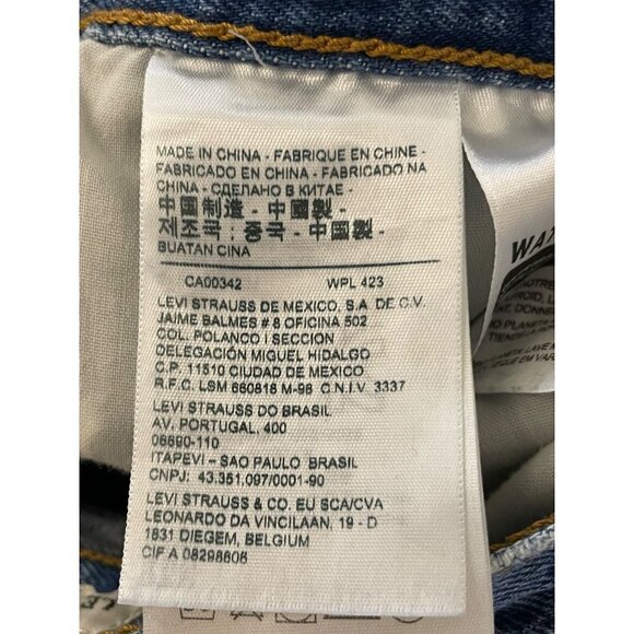 Levi's Wedgie Jeans Blue Womens Size 25 - Picture 10 of 11